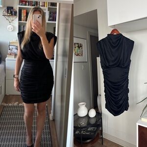 Aritzia Babaton Hasek Black new Mini Formal Evening Wedding Party Dress Sz 8